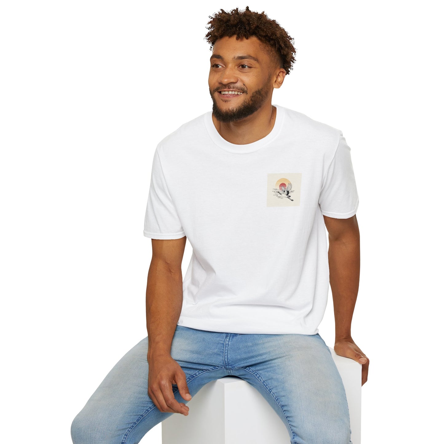 Japanese Landscape T-Shirt — Sakura, Mount Fuji & City Sunset Graphic Tee